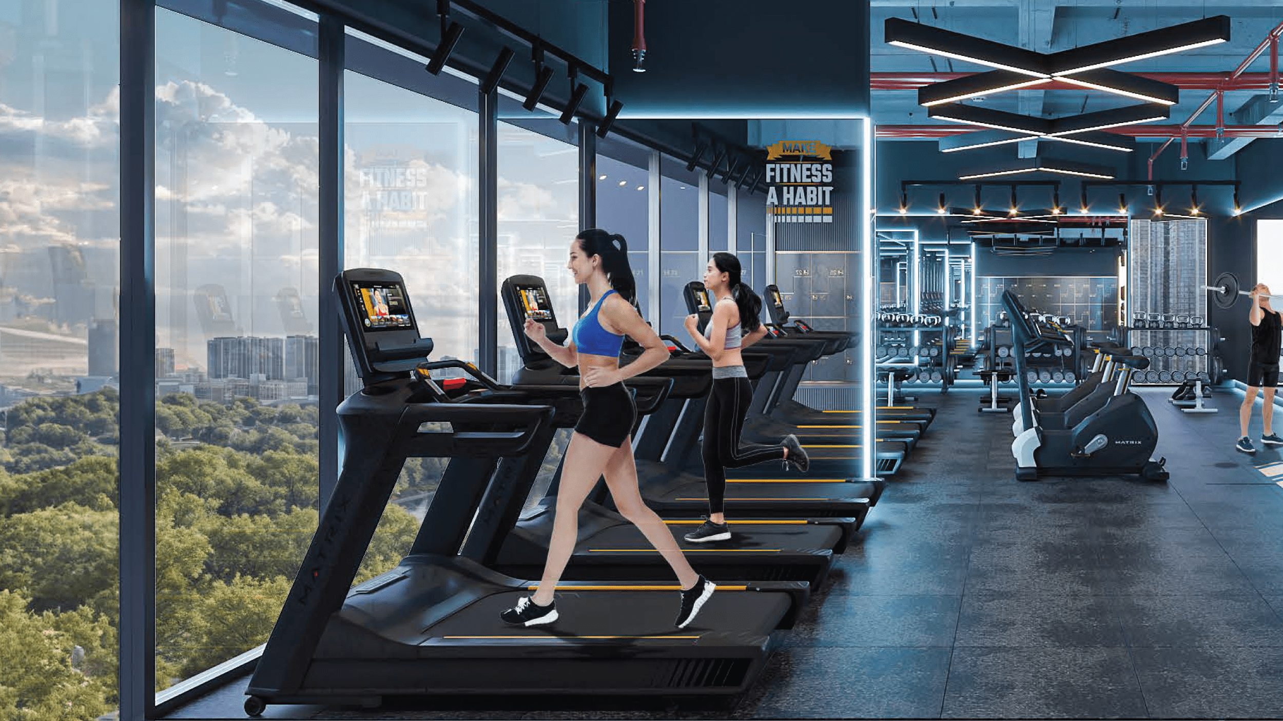 Phòng Gym chung cư BlueGem Tower Thanh Trì